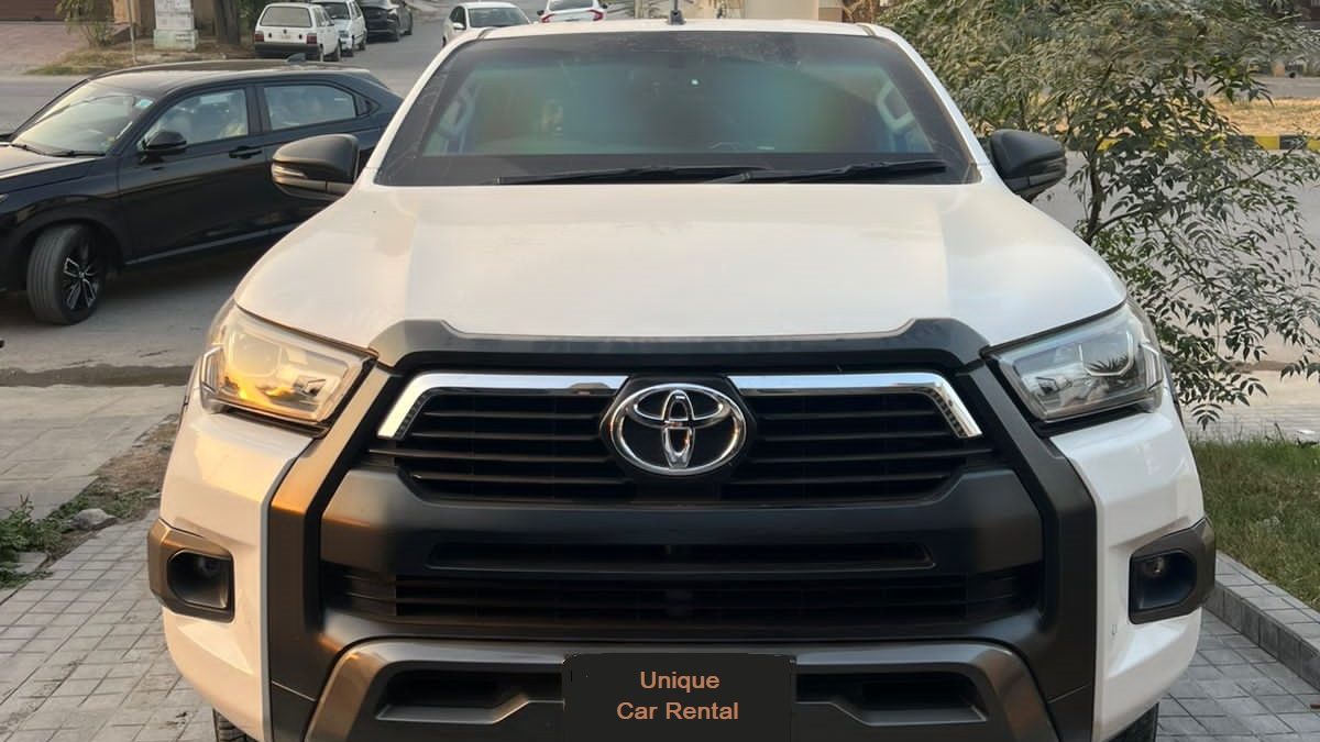 Unique Car Rental Toyota Hilux Revo available in Lahore