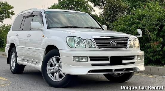 Bulletproof Toyota Cygnus white front three-quarter view in Karachi