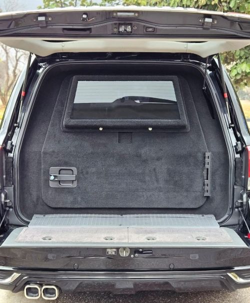 Bulletproof Toyota Land Cruiser V8 for rent in Karachi - armored trunk interior