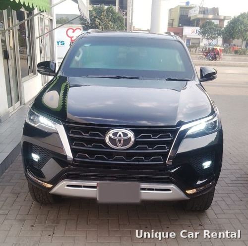 Black Toyota Fortuner Legender front view