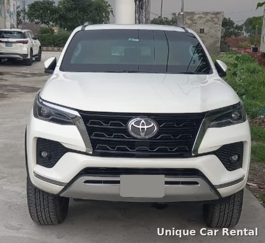 White Toyota Fortuner front view