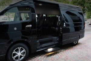 Toyota Hiace Grand Cabin available for outstation and local travel in Lahore