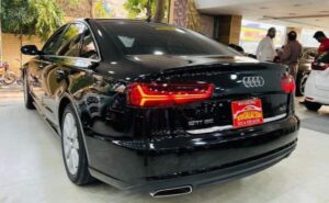 Audi A6 available for wedding rentals in Lahore with chauffeur services