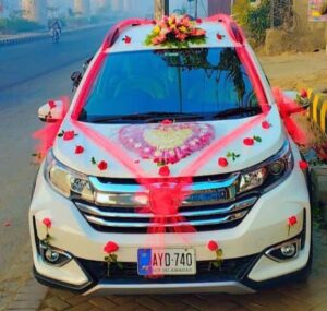 Honda BRV available for weddings and events in Lahore