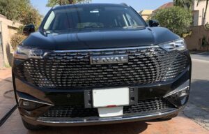 Haval H6 front view available for rent in Lahore