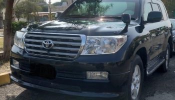 Bulletproof Land Cruiser V8 decorated for wedding in Lahore
