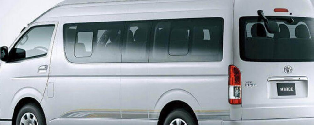 Toyota Hiace Grand Cabin for Rent in Lahore Toyota Hiace Grand Cabin rental in Lahore for group travel