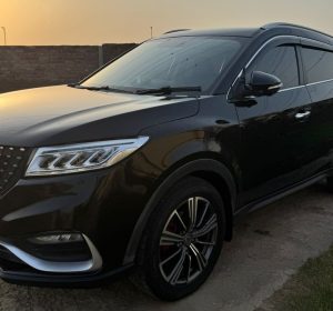 Interior dashboard of DFSK Glory with smart infotainment system