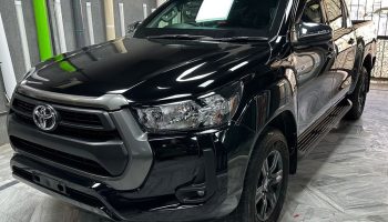 Black Toyota Revo B7 armored pickup