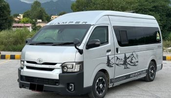 Armored Toyota Grand Cabin for embassy movement Lahore