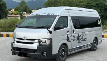 Armored Toyota Grand Cabin for embassy movement Lahore