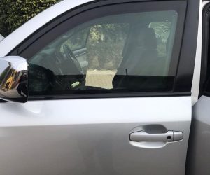 Trained chauffeur with armored Fortuner for VIP movement in Karachi