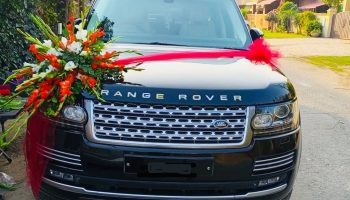 Luxury Range Rover car hire in Lahore for events and long-distance travel