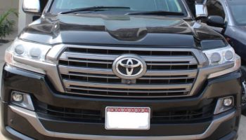 Bulletproof Land Cruiser V8, Fortuner, and Revo rental in Pakistan